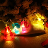LEDMOMO Ghirlandă luminoasă „Happy Birthday” cu 13 LED-uri, funcționare pe baterii, decorațiune interioară pentru Crăciun și petreceri aniversare, multicoloră 8