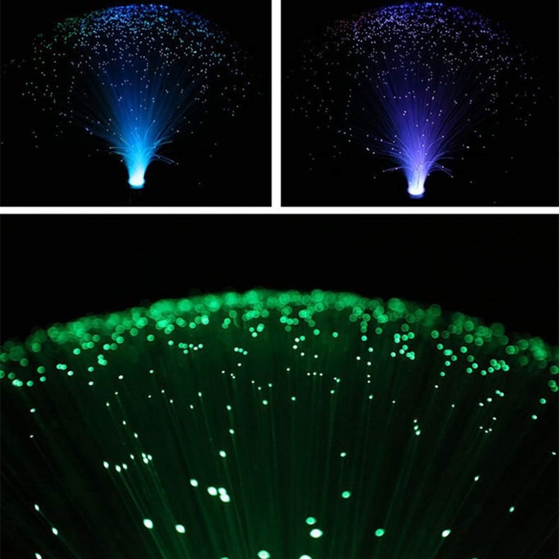 LEDMOMO Színváltó Fiber Optic LED Lámpa Elemmel - Esküvő, Karácsony, Parti Dekoráció