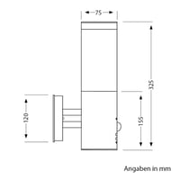 ledscom.de PORU vanjska zidna svjetiljka, IP44, sa senzorom pokreta, nehrđajući čelik, mat srebrna, okrugla, s E27 grlom, maks. 15W 6