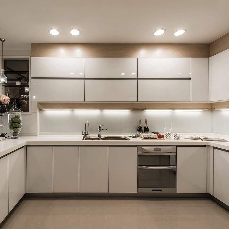 LEDUNI 20W LED Beépítő Lámpa Kerek 225mm Alumínium Panel 2000 Lumen