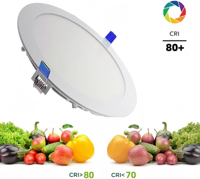 LEDUNI 20W LED Beépítő Lámpa Kerek 225mm Alumínium Panel 2000 Lumen