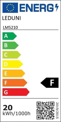 LEDUNI 20W LED Beépítő Lámpa Kerek 225mm Alumínium Panel 2000 Lumen 8