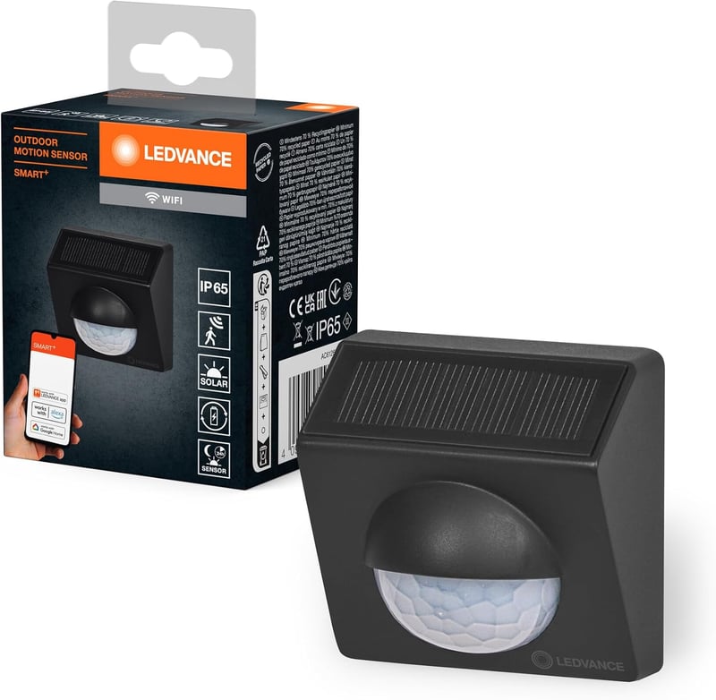 LEDVANCE SMART+ Kültéri Mozgásérzékelő WiFi és Napelem Technológiával Szürke