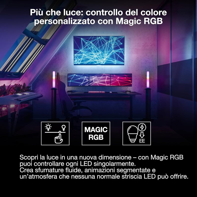 LEDVANCE Smart+ WiFi Flex 3M LED szalag RGB, 350lm, dimmer, app vezérlés - magic flex 3m