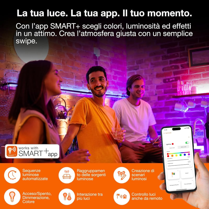 LEDVANCE Smart+ WiFi Flex 3M LED szalag RGB, 350lm, dimmer, app vezérlés - magic flex 3m
