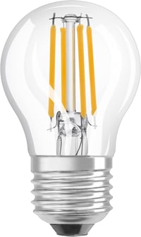 LEDVANCE Smart WiFi LED E27 2700K Dimmable Okos Izzó 4db Alexa Google Vezérlés - 4 pcs (pack of 1), E27, Drop E27, 40W Replacement 3
