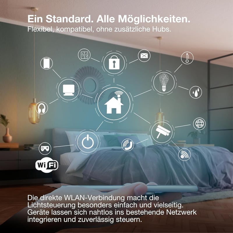 LEDVANCE Smart WiFi LED izzó E14 foglalat, dimmelhető, színhőmérséklet szabályozható 2700-6500K