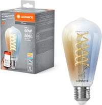 LEDVANCE SMART+ WiFi LED izzó E27 8W 806lm Edison forma dimmelhető fehér fény - Single-Pack, Clear Glass 1