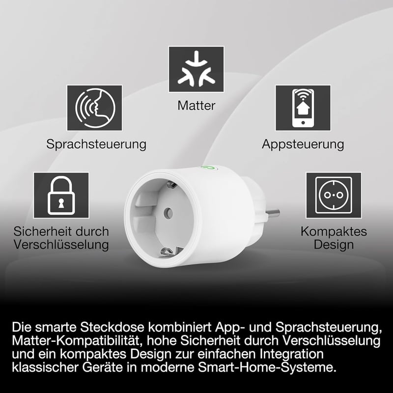 LEDVANCE SMART+ WiFi okos konnektor, fehér, Alexa és Google kompatibilis