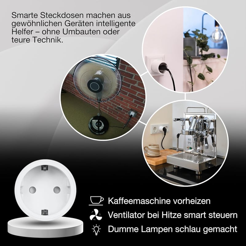 LEDVANCE SMART+ WiFi okos konnektor, fehér, Alexa és Google kompatibilis
