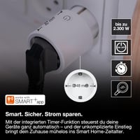 LEDVANCE SMART+ WiFi okos konnektor, fehér, Alexa és Google kompatibilis 3
