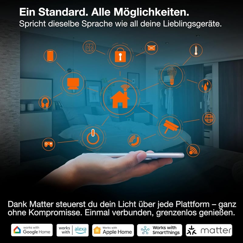LEDVANCE SMART+ WiFi okos konnektor, fehér, Alexa és Google kompatibilis