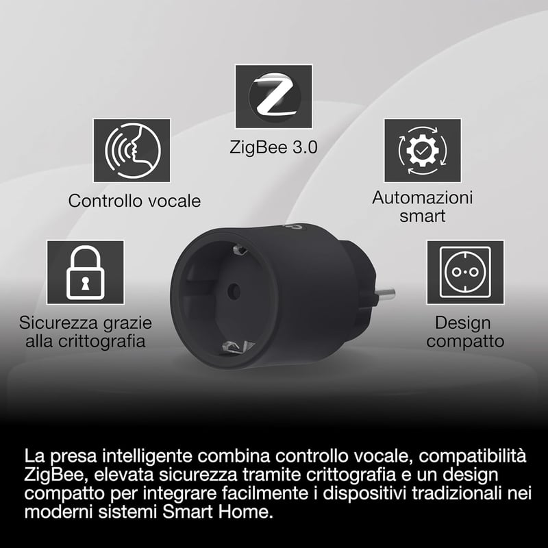 LEDVANCE SMART+ ZigBee okos beltéri konnektor Alexa és Google Home kompatibilis