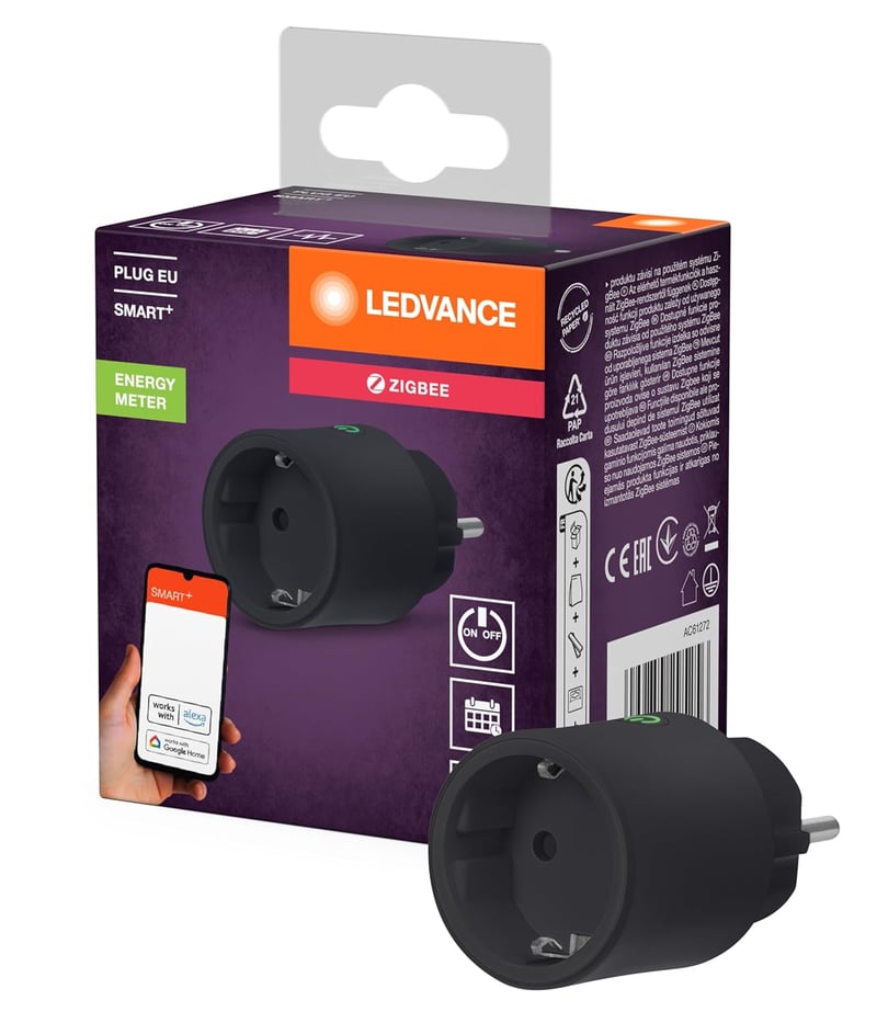LEDVANCE SMART+ ZigBee okos beltéri konnektor Alexa és Google Home kompatibilis