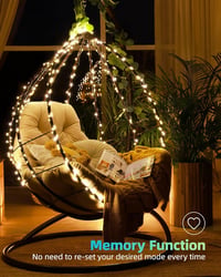 LEDYA 20m 200 LED Karácsonyi Fényfüzér Meleg Fehér 8 Mód Memória Vízálló IP44 - 20 m 4