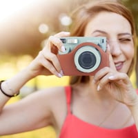 Leebotree Fujifilm Instax Wide 400 bőr tok barna, állítható pánt 5