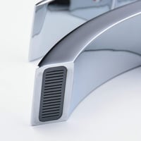 Leekayer Fürdőszobai Mosdó Csaptelep Vízesés Kifolyó Króm Bevonattal Egylyukú Szerelés Modern Design Cink Anyag 5