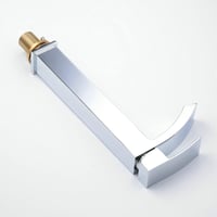 Leekayer Fürdőszobai Mosdó Csaptelep Vízesés Kifolyó Króm Bevonattal Egylyukú Szerelés Modern Design Cink Anyag 6