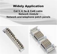 LEENUE LSA Insertion Tool, LSA Plus Insertion Tool Crown, Network Tool for Ethernet RJ45 Network Socket Cat7/Cat6/Ca6A and Telephone Cable RJ11, Data Transfer Tool with Hook and Blade Grey 4