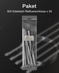 LEENUE Rozsdamentes acél kábelkötegelő 100 db, önzáró rögzítő pánt 300 x 4,6 mm, ezüst láncszem kerítés és kipufogócsőhöz 7