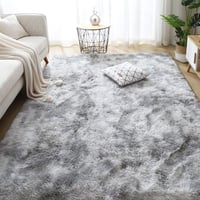 Leesentec puha hosszú szálas shaggy szőnyeg gyerekszobába csúszásgátló nagy méret 200 x 250 cm szürke-fehér nappali hálószoba 3