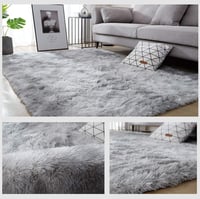 Leesentec puha hosszú szálas shaggy szőnyeg gyerekszobába csúszásgátló nagy méret 200 x 250 cm szürke-fehér nappali hálószoba 2