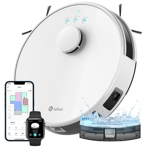 Robot Aspirator și Mop 2 în 1 Lefant M1, 5500Pa, Navigație LiDAR, Mapare pe mai multe niveluri, WiFi, Alexa, Alb