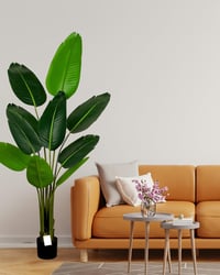 Leflos 150 cm Műnövény Paradicsommadár Virág 10 Állítható Levéllel - Élethű Strelitzia Reginae Beltéri Dekoráció Irodába, Otthonba 3