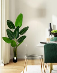 Leflos 150 cm Műnövény Paradicsommadár Virág 10 Állítható Levéllel - Élethű Strelitzia Reginae Beltéri Dekoráció Irodába, Otthonba 5