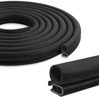Lefunom 3m Univerzális Ajtótömítés Gumiszalag Autó Hajó Lakóautó Karavánhoz Fekete - 3 m, Side seal 1