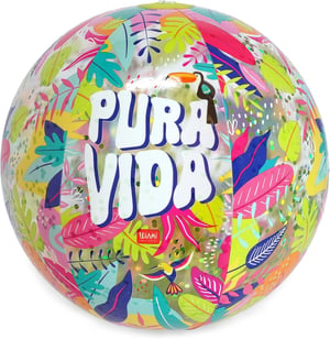 Nafukovacia plážová lopta Legami PURA VIDA - biela - priemer 40 cm