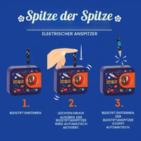 Elektrické strúhadlo Legami Top of the Tip so zásobníkom, vesmírny motív 2