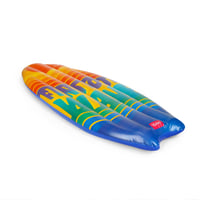 Nafukovacia plážová matrac Legami pre jednu osobu, 2 vzduchové komory, vzor kaktus, modrá, 80x175 cm, nosnosť do 90 kg, vrátane samolepiacej záplaty na opravu 2