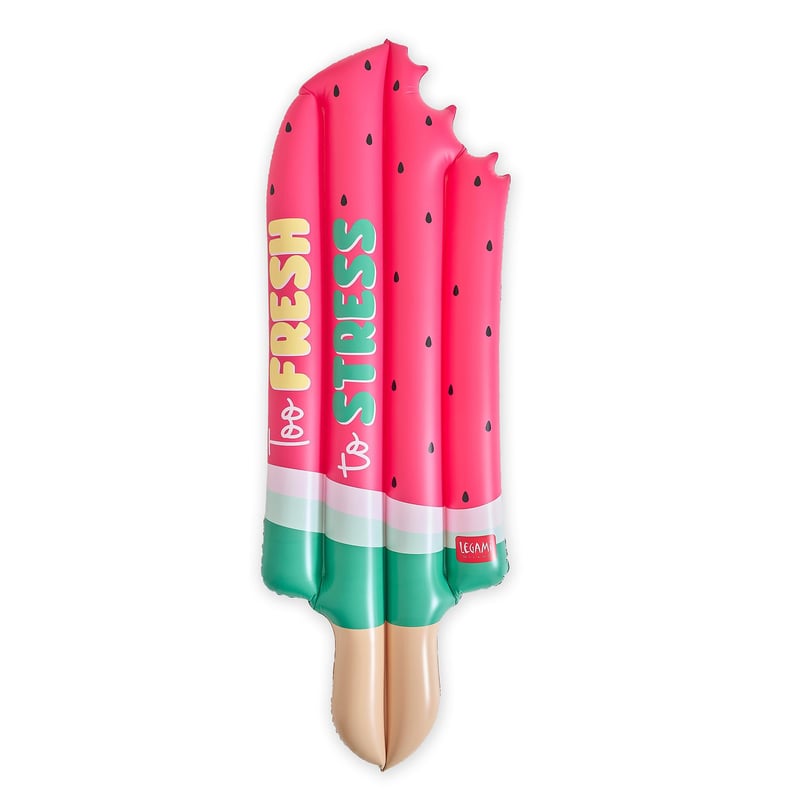 Saltea de plajă gonflabilă Legami – O persoană, 2 camere de aer, formă de placă de surf, 72x179 cm, max. 90 kg, cu plasture autoadeziv pentru reparații