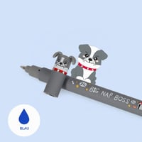 Sada mazateľných gélových pier LEGAMI Fur-ever Friends – 3 ks, 0,7 mm, čierne, modré, červené, s termocitlivým atramentom 4