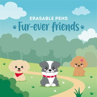 Sada mazateľných gélových pier LEGAMI Fur-ever Friends – 3 ks, 0,7 mm, čierne, modré, červené, s termocitlivým atramentom 2