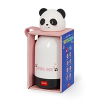 LEGAMI Hot & Cold BFF Gyerek Kulacs Panda Mintával, Dupla Falú 18/8 Rozsdamentes Acél, Légmentes Zárással, 310 ml, 12 óra meleg és 24 óra hi 5