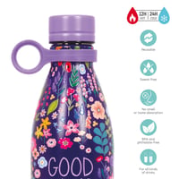 Termos boca Legami Hot & Cold Flowers 800 ml – hermetičko zatvaranje, 12 sati toplo i 24 sata hladno piće, odvojiva silikonska ručka, nehrđajući čelik 2