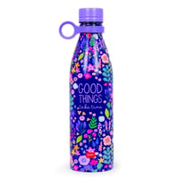 Termos boca Legami Hot & Cold Flowers 800 ml – hermetičko zatvaranje, 12 sati toplo i 24 sata hladno piće, odvojiva silikonska ručka, nehrđajući čelik 1