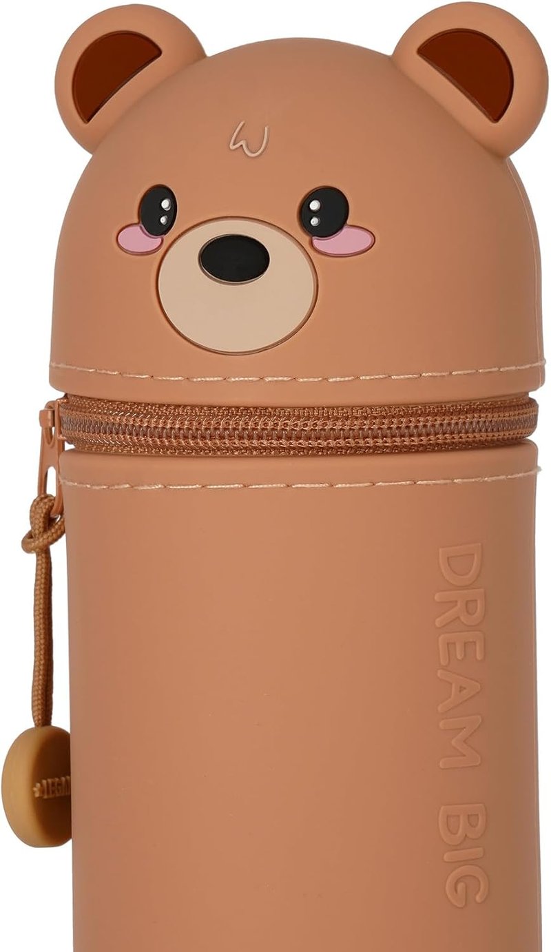 Legami Kawaii 2in1 szilikon tolltartó ceruza tartó reißverschluss