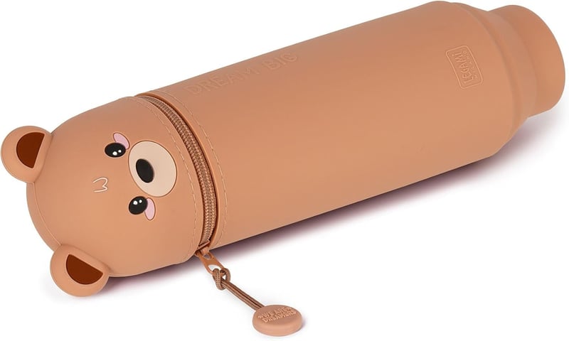 Legami Kawaii 2in1 szilikon tolltartó ceruza tartó reißverschluss