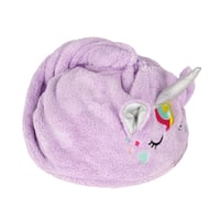 LEGAMI Love My Hair turban na vlasy - Rýchloschnúci uterák na vlasy z mikrovlákna, super absorpčný, na gombík, so vzorom jednorožca 4