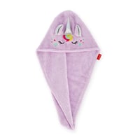 LEGAMI Love My Hair turban na vlasy - Rýchloschnúci uterák na vlasy z mikrovlákna, super absorpčný, na gombík, so vzorom jednorožca 1