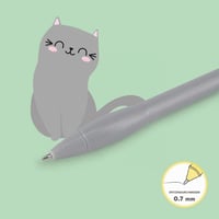 Guľôčkové pero s LED svetlom Legami Luminous Cat – modrý atrament – hrot 0,7 mm 3