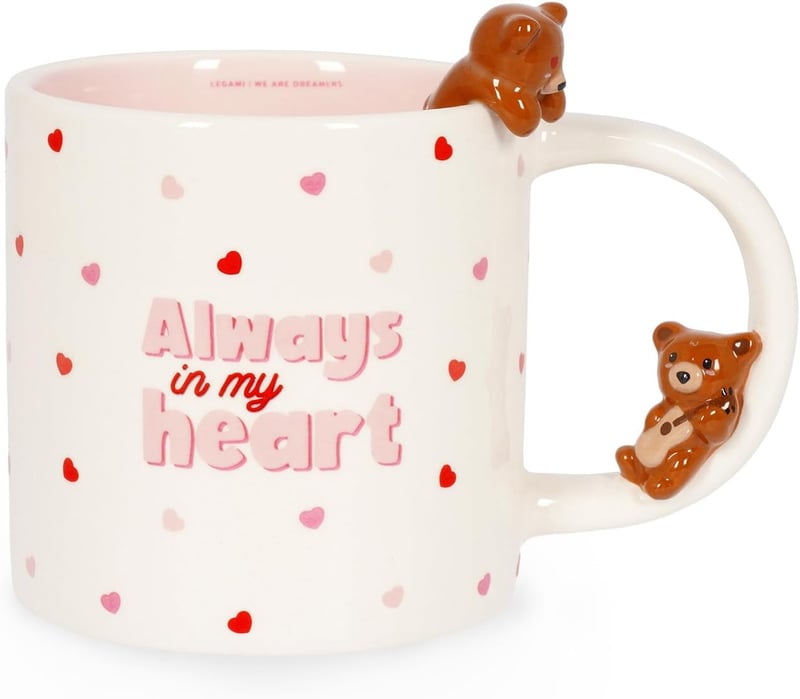 LEGAMI Macis Kávéscsésze 350ml Mosogatógépben Mosható Teddy Bear Bögre