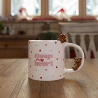LEGAMI Macis Kávéscsésze 350ml Mosogatógépben Mosható Teddy Bear Bögre 5