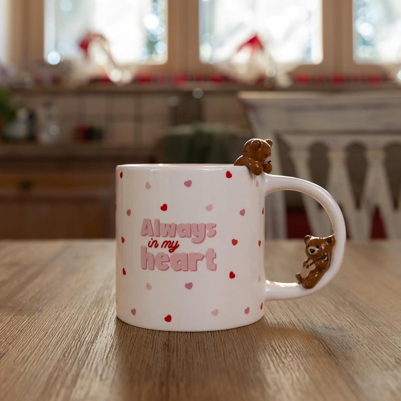 LEGAMI Macis Kávéscsésze 350ml Mosogatógépben Mosható Teddy Bear Bögre