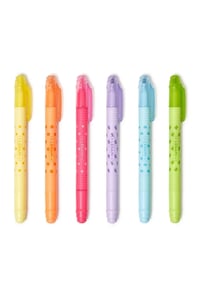 Set 6 markere fluorescente ștergătoare Legami Magic Highlighters, vârf dublu, galben, portocaliu, roșu, violet, albastru deschis, verde 1