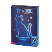 Legami Neon Effect LED stolna svjetiljka - It's a Sign Kitty - s USB Type-C kabelom, dvostruko napajanje 3