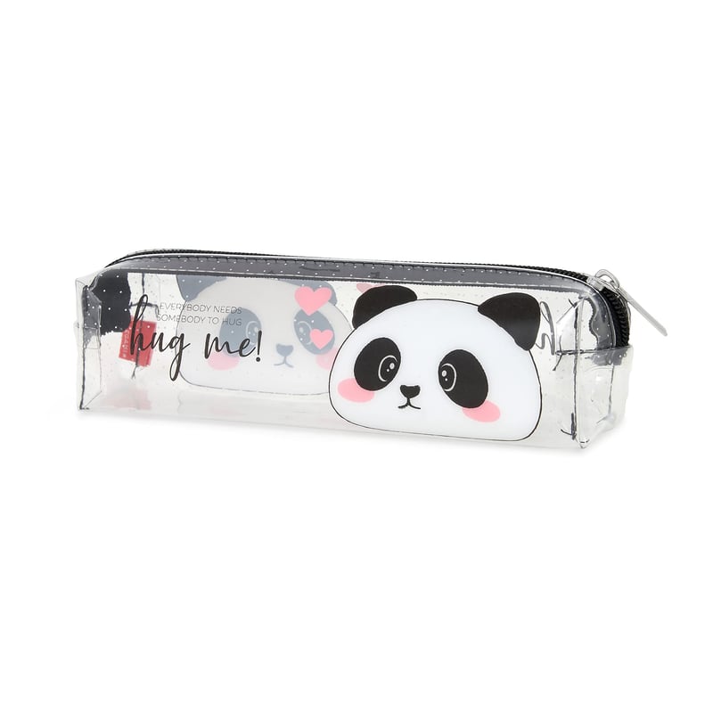 Priehľadný peračník LEGAMI Panda, 19,5 x 5,5 cm, so zipsom, priestranný, materiál TPU
